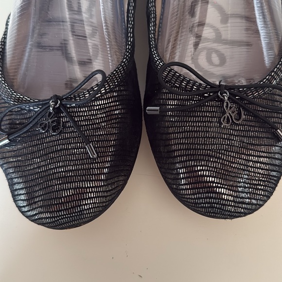 Sam Edelman Black Metallic Felicia Flats size 7.5 or 38 eur - Picture 4 of 11